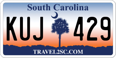 SC license plate KUJ429