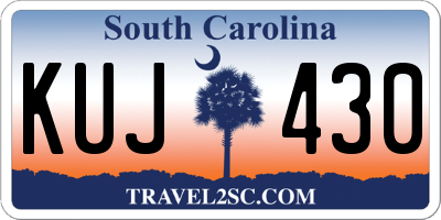 SC license plate KUJ430
