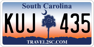 SC license plate KUJ435