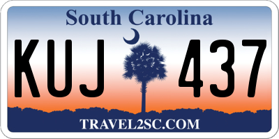 SC license plate KUJ437