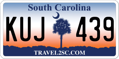 SC license plate KUJ439