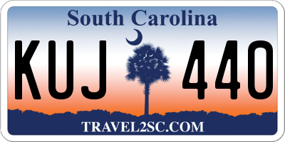 SC license plate KUJ440