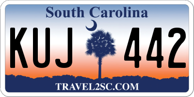 SC license plate KUJ442