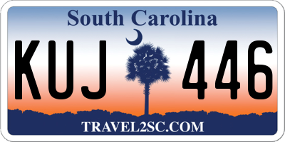 SC license plate KUJ446