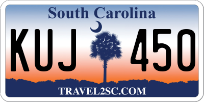 SC license plate KUJ450