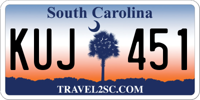 SC license plate KUJ451