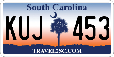 SC license plate KUJ453