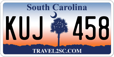 SC license plate KUJ458