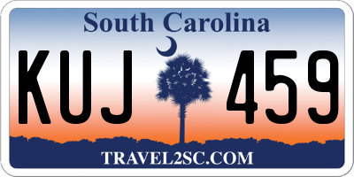 SC license plate KUJ459