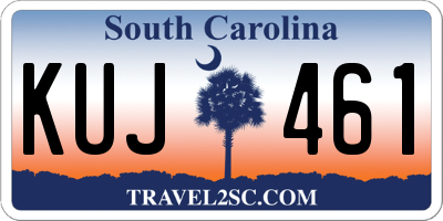 SC license plate KUJ461