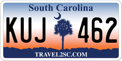 SC license plate KUJ462