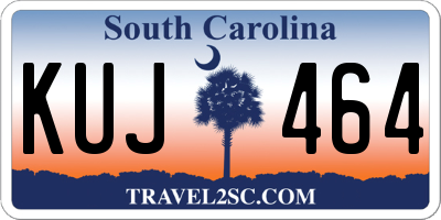SC license plate KUJ464