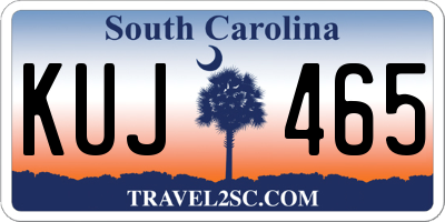 SC license plate KUJ465