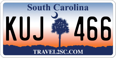 SC license plate KUJ466