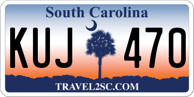 SC license plate KUJ470