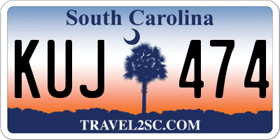 SC license plate KUJ474