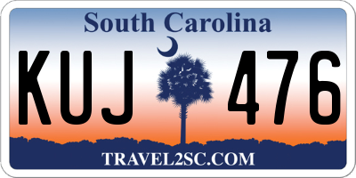 SC license plate KUJ476