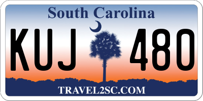 SC license plate KUJ480