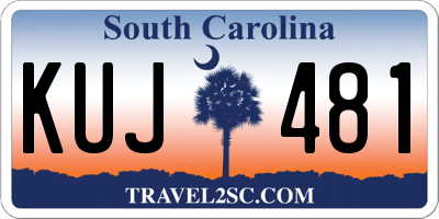 SC license plate KUJ481