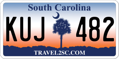 SC license plate KUJ482