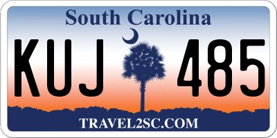 SC license plate KUJ485