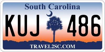 SC license plate KUJ486