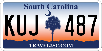 SC license plate KUJ487