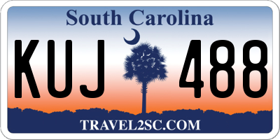 SC license plate KUJ488