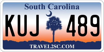 SC license plate KUJ489