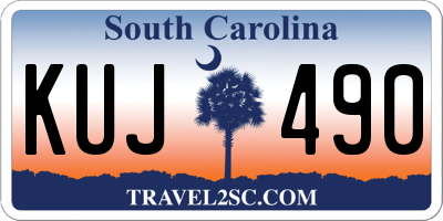 SC license plate KUJ490