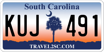 SC license plate KUJ491