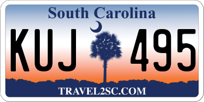 SC license plate KUJ495