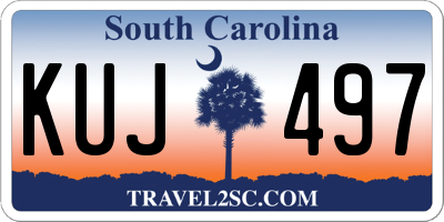 SC license plate KUJ497