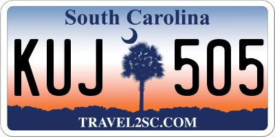 SC license plate KUJ505