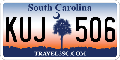 SC license plate KUJ506