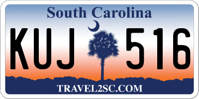 SC license plate KUJ516
