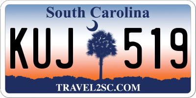 SC license plate KUJ519