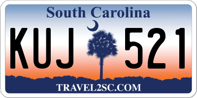 SC license plate KUJ521