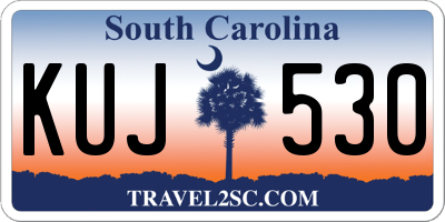 SC license plate KUJ530