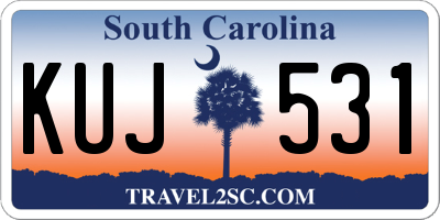 SC license plate KUJ531
