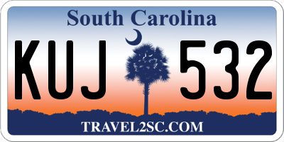 SC license plate KUJ532