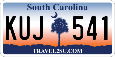 SC license plate KUJ541