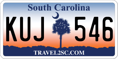 SC license plate KUJ546