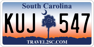 SC license plate KUJ547