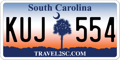 SC license plate KUJ554