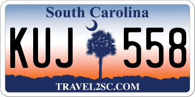 SC license plate KUJ558
