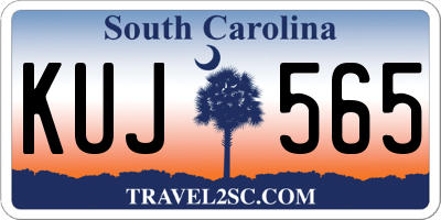 SC license plate KUJ565