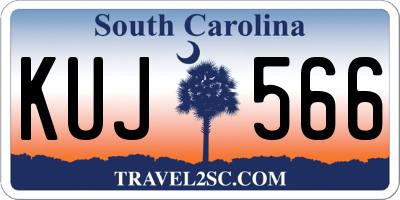 SC license plate KUJ566