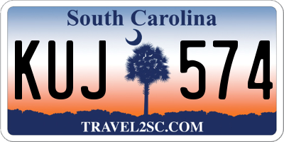 SC license plate KUJ574