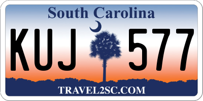 SC license plate KUJ577